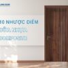 10 nhược điểm của cửa nhựa composite