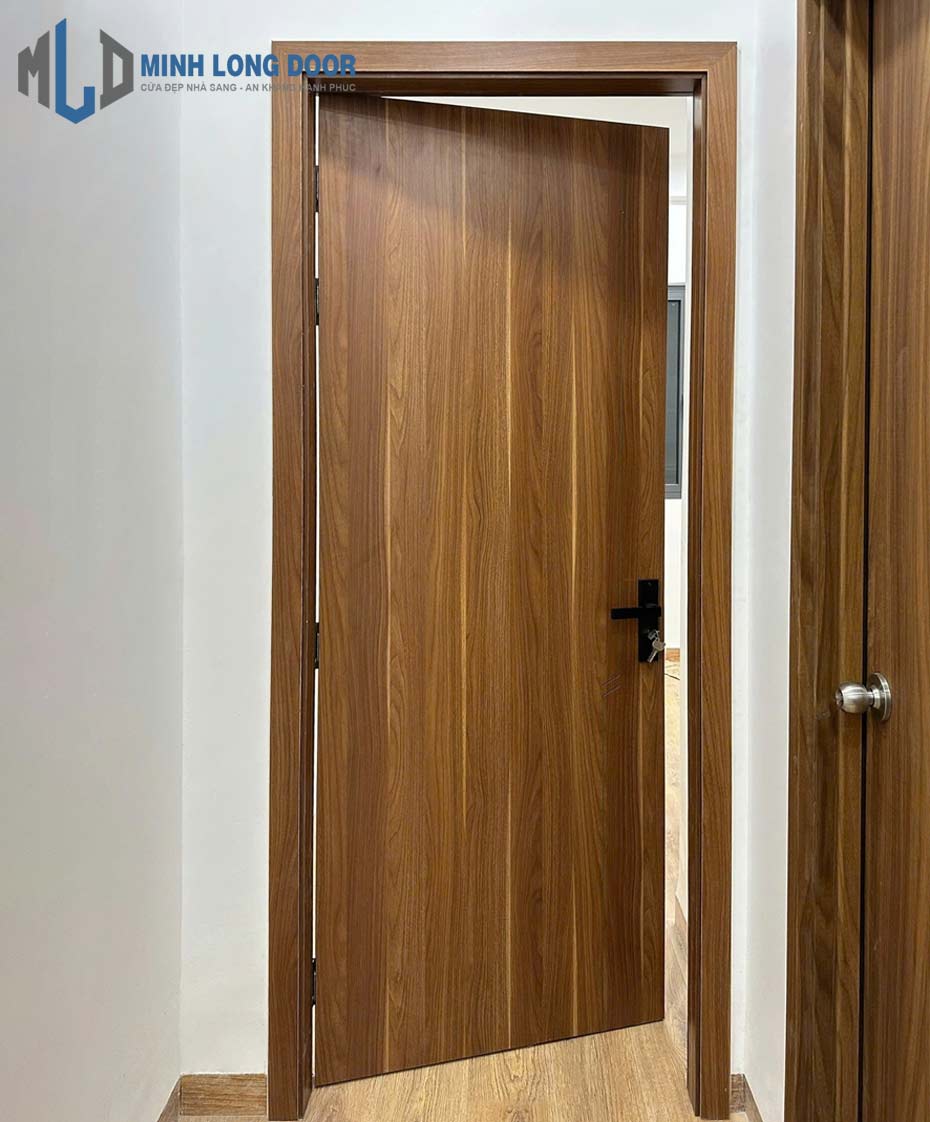 Mẫu cửa nhựa Composite chống cháy vân gỗ